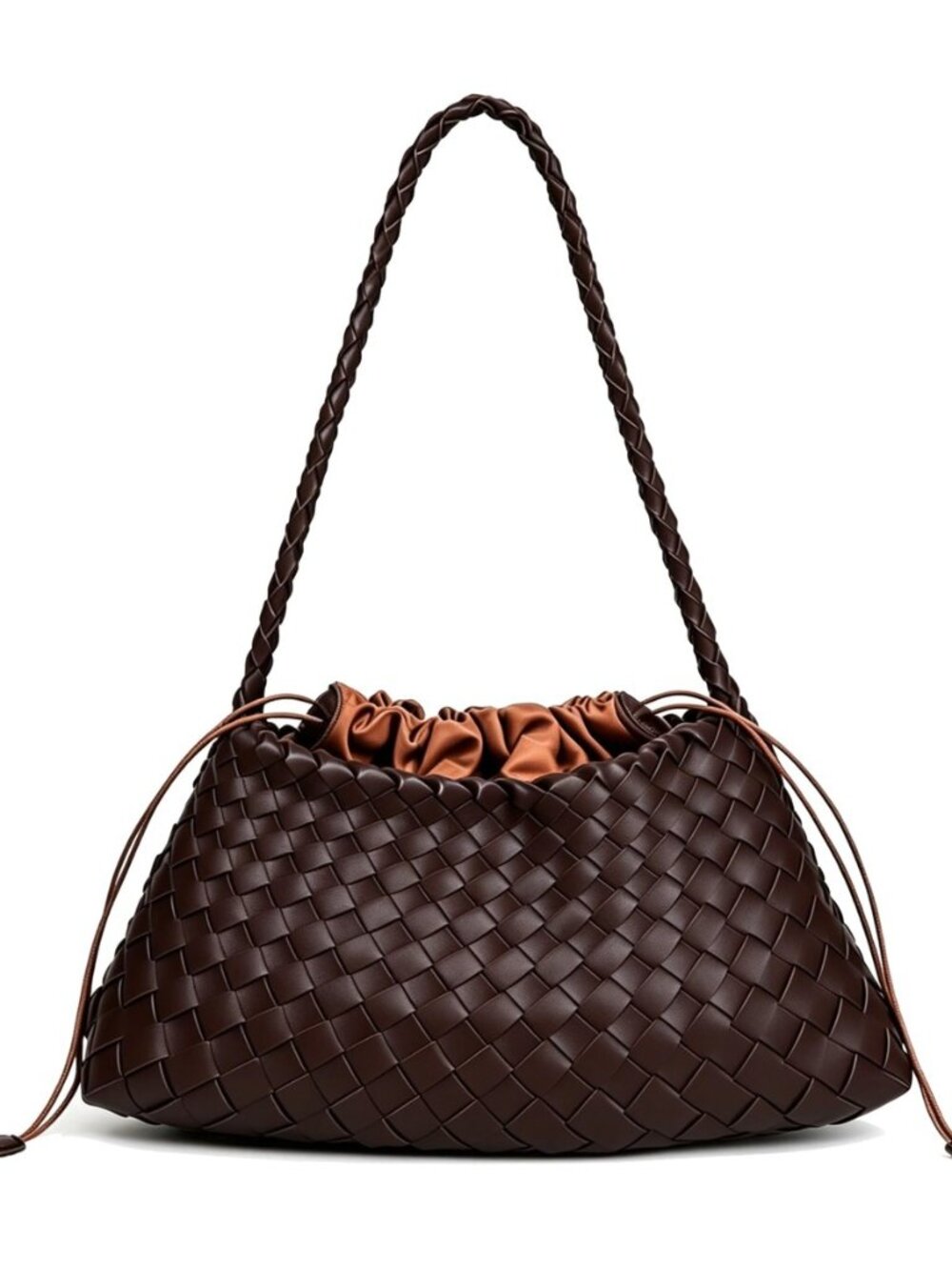 Woven Shoulder Bags for Women Slouchy Hobo Tote Purse